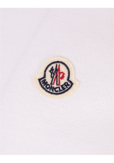 Polo Bianca Con Orlo Tricolore MONCLER | 091-8A70300 84556001